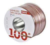 Emos non schermati zweidr athle itung 2 x 1,5 mm trasparente, 100 pezzi, s8314