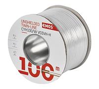 Emos non schermati zweidr athle itung 2 x 1, mm, 100 pezzi, bianco, s8281