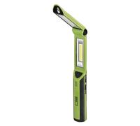 EMOS Lampada da Lavoro a LED, Ricaricabile, con Power Bank, Gancio e 4 magneti, 670 lm, Portata 40 m, Batteria 2200 mAh con 10 Cavi USB, 3 modalità di Illuminazione, Verde