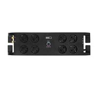 EMOS P54252 - Ciabatta elettrica con protezione da sovratensione, cavo da 3 m con interruttore e indicatore LED, presa multipla con contatto di protezione, 1800 J, corrente di scarico 15000 A