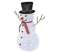 EMOS - Pupazzo di neve amichevole con 80 LED e scintille per interni ed esterni - Figura di pupazzo di neve da 90 cm con catena luminosa - decorazione natalizia efficace per giardino, terrazza