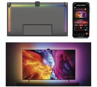 EMOS Retroilluminazione intelligente per TV da 55" (139 cm) - Tubi luminosi LED RGBIC rimovibili per TV con fotocamera - Luminosità 450 lm - Connettività WiFi, controllo tramite app