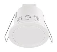 EMOS Rilevatore di presenza a microonde da incasso per interni, portata 3 | Campo di rilevamento 6 m/360°, durata e sensibilità regolabili 3-2000 lux, altezza di installazione ideale 2-4 m, bianco