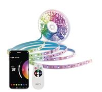 EMOS - Smart LED Strip RGB/CCT 5m - Striscia LED autoadesiva con telecomando e app - 16 milioni di colori, sincronizzazione musicale, timer - Ambiente e illuminazione per feste - Include 1,5 cavi e