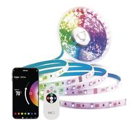 EMOS - Striscia LED intelligente RGB/CCT da 2 m - Striscia LED autoadesiva con telecomando e app - 16 milioni di colori, sincronizzazione musicale, timer - Ambiente e illuminazione per feste - Include