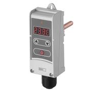 EMOS - Termostato digitale con manicotto sommergibile e funzione isteresi - manuale cablata - Sistemi di riscaldamento e raffreddamento - Regolazione della temperatura 5-80 °C - Misurazione invasiva -