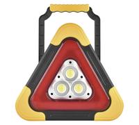 EMOS - Triangolo di avvertimento LED ricaricabile con 5 modalità di illuminazione incluse batteria e cavo di ricarica USB - Lampada di emergenza multifunzione con funzione power bank e indicatore LED