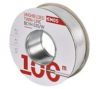 Emos ungeschirmte zweidr athle itung 2 x 0,35 mm bianco, 100 pezzi, s8231
