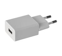 EMOS V0122 - Caricatore USB con 1 uscita, alimentatore di rete USB Basic con corrente di uscita 1 A, per cellulare, smartphone, tablet, lettore eBook, fotocamera, lettore MP3, bianco, V0122