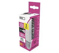 Emos zq3111 a +, Lampadina a LED Classic Candle, Bianco neutro, Vetro, 4 W, E27, Trasparente, 4 x 11 cm