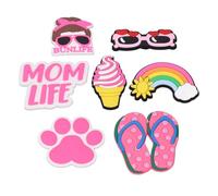 Emoshayoga Decorazioni per Inserti per Borse da Spiaggia Attraenti Modelli 7 Pezzi Accessori Moderni in Silicone per Borsetta