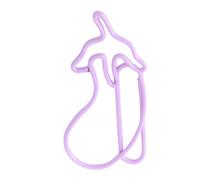 Emoshayoga Graffette Uniche per Melanzane, Confezione da 100 Robuste per | Costruzione in materiale di ferro, design carino per la scuola, finitura liscia per documenti