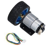 Emoshayoga Kit Motore Encoder Robot DC6V a Basso Rumore con Albero D da 6 | Costruzioni in Ottone e Rame, Progetti Smart Car e Balance Car, compatibilità 6 V, Albero D da 6 Mm, Fai da Te