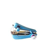 Emoshayoga Macchina da Cucire Portatile Mini Cucitrice Manuale Portatile Compatta e Resistente per Viaggi Domestici di Artigianato Fai-da-te 1 unità (Blu)