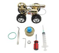 Emoshayoga Modello di Auto con Motore Stirling, Kit di Esperimenti Scientifici in Lega di Zinco per Bambini e Adulti Apprendimento della Fisica e Dimostrazione in Classe