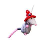 Emoshayoga Possum Ornamento da Appendere per Auto Simpatico Accessorio Pendente in Acrilico per la Decorazione dello Specchietto Retrovisore e il Divertimento in Viaggio (C)