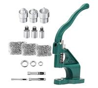 Emoshayoga Pressa per Occhielli con 1500 Occhielli per Borchie Occhiellatrice Macchina Occhiello Pressatrice Torchietto per Tende Cinture Borse Teloni (Turchese)