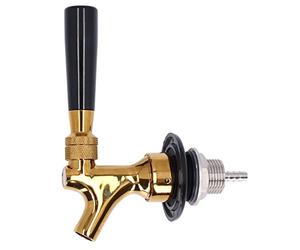 Emoshayoga Rubinetto per Birra, Rubinetto per Fusto Non Regolabile in Ottone in Acciaio Inossidabile con Uscita Acqua Lunga per Birra Alla Spina Nei Bar, Ristoranti, Hotel, Camere