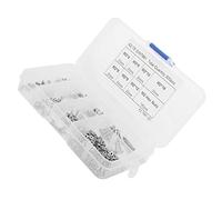 Emoshayoga Set di Viti e Dadi Esagonali M2 300 Pezzi Viti a Testa Svasata Resistente Alla Corrosione per Uso Domestico e in Ufficio Acciaio Inossidabile 304
