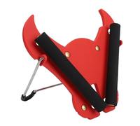 Emoshayoga Supporto SAX Durevole, Supporto Pieghevole e Portatile per Sassofono Contralto Realizzato in ABS e Acciaio Inossidabile per Vetrine da Studio - Colore Rosso