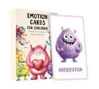 Emotion Learning Cards, Realistic Expression Flash Cards, Compact Educational Set, 3.03x4.72 inches Portable Visual Cue Deck, Ideal for Toddler, Kids, Girls, Boys, Classroom and Home