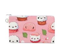 Emotion - Portamonete con sushi giapponese, alla moda, in tela, portatile, per uomo e donna, Stile:, Taglia unica, Portamonete