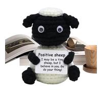 Emotional Crochet Animals, Stuffed Sheep Toy, Handcrafted Soft Decor
