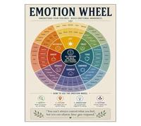 Emotional Regulation Poster Emotion Wheel for School Use