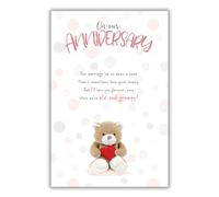 Emotional Rescue Il nostro biglietto di anniversario, Nice Words Anniversary Card For Noi, Our Anniversary Card Nice Words, On Our Anniversary Card, Biglietto di auguri, Multi, 159mmx235mm, ZXWF6946