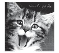 Emotional Rescue Biglietto di compleanno per lei, con scritta Have a Purrfect Day (lingua italiana non garantita)