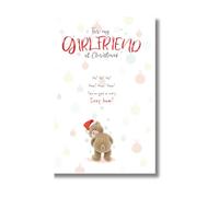 Emotional Rescue Biglietto di Natale con scritta Stuffed with Love, per fidanzata, con orsacchiotto con poesia, 23,5 x 13 cm, multicolore