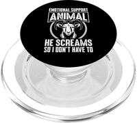 Emotional Support Animal He Screams So I Don't Have To PopSockets PopGrip per MagSafe