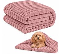 Emotional Support Blanket for Dogs (Pink,19.7*27.6 in) | Dog Security Blanket, Soft and Comfortable Blankets for Sofa, Bed, Car Seat