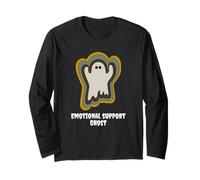 Emotional Support Ghost Spooky Fall Design Maglia a Manica