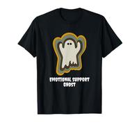 Emotional Support Ghost Spooky Fall Design Maglietta
