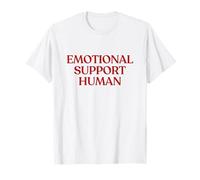 Emotional Support Human Shirt Y2K Aesthetic Mental Health Maglietta
