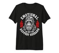 Emotional Support Husband Do Not Pet Funny Gorilla Maglietta Premium