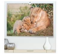 Emotionale Momente: Liebenswerte Löwenbabys / CH-Version (hochwertiger Premium Wandkalender 2026 DIN A2 quer), Kunstdruck in Hochglanz: Die Kinder vom "König des Löwen"