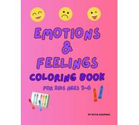 Emotions & Feelings Coloring Book for Kids ages 3 to 6 years