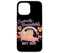 Emotivamente distaccato ma caldo Cat Coquette Custodia per iPhone 13 Pro Max