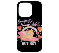 Emotivamente distaccato ma caldo Cat Coquette Custodia per iPhone 14 Pro