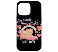 Emotivamente distaccato ma caldo Cat Coquette Custodia per iPhone 14 Pro Max
