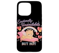 Emotivamente distaccato ma caldo Cat Coquette Custodia per iPhone 15 Pro Max
