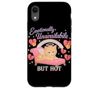 Emotivamente distaccato ma caldo Cat Coquette Custodia per iPhone XR