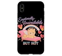 Emotivamente distaccato ma caldo Cat Coquette Custodia per iPhone XS Max