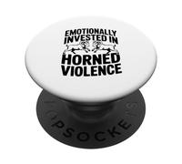 Emotivamente investito in arieti di violenza cornuta PopSockets PopGrip Adesivo