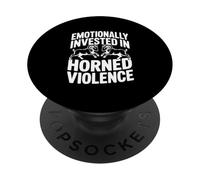 Emotivamente investito in arieti di violenza cornuta PopSockets PopGrip Adesivo
