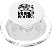 Emotivamente investito in arieti di violenza cornuta PopSockets PopGrip per MagSafe