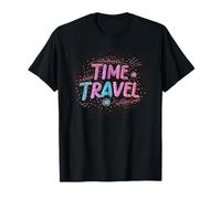 Emozionante grafica di viaggio nel tempo per uno stile futuristico Maglietta