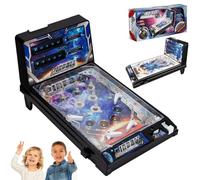 Emozionante kit flipper arcade, giocattolo elettronico da tiro con palla da tavolo, suoni luminosi, regali di flipper di compleanno con tabellone segnapunti digitale a LED, tema spaziale